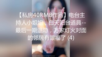 【私房40RMB作品】电台主持人小姐姐，白天阳台道具--最后一期退隐，万家灯火对面的邻居有眼福了 (4)