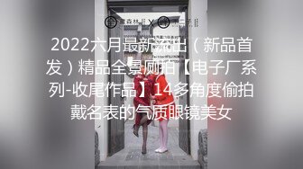 2022六月最新流出（新品首发）精品全景厕拍【电子厂系列-收尾作品】14多角度偷拍戴名表的气质眼镜美女