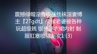 震撼绿帽淫妻极品丝袜淫妻博主『2Tgdt』伺候老婆被各种玩超级贱 银色连衣裙内射 制服肛塞喷精潮吹1 (3)