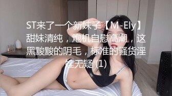 ST来了一个新妹子【M-Ely】甜妹清纯，炮机自慰高潮，这黑黢黢的阴毛，标准的骚货淫娃无疑 (1)